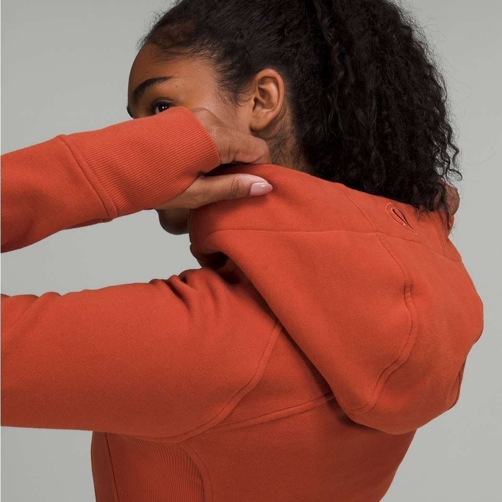 lululemon Scuba Fleece Cotton Jacket Zip up- Rusty Orange - Picture 6 of 7
